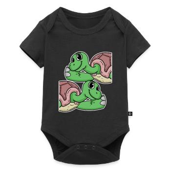 Turtle Turtles - Baby Premium short-sleeve bodysuit - black - Front