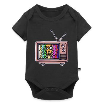 TV Night Streaming Theater Movies Television - Baby Premium short-sleeve bodysuit - black - Front