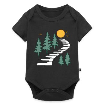 Musical path - Baby Premium short-sleeve bodysuit - black - Front
