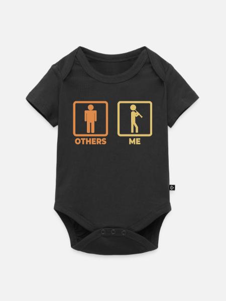 Lustiger Klarinettist - Baby Premium Kurzarmbody - Schwarz