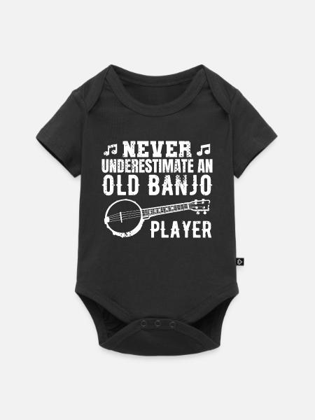 Banjo Großvater - Baby Premium Kurzarmbody - Schwarz