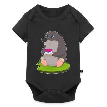 Gâteau taupe - Body à manches courtes Premium Bébé - noir - Devant