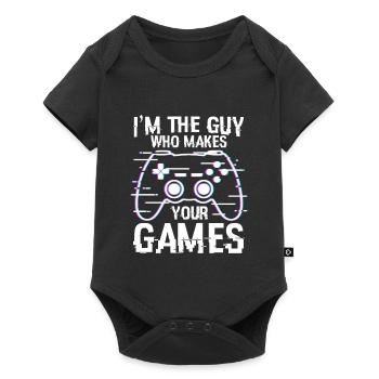 Type of games developed - Baby Premium short-sleeve bodysuit - black - Front