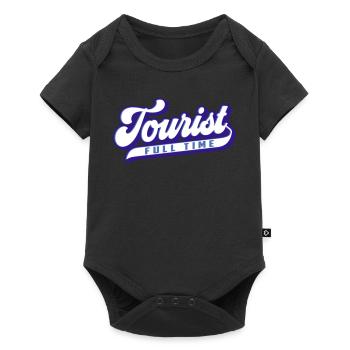 Touriste à temps plein | Couleurs changeantes - Body à manches courtes Premium Bébé - noir - Devant