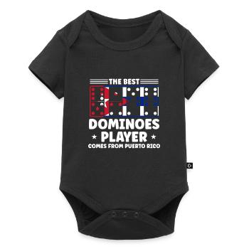 Domino Design - Baby Premium short-sleeve bodysuit - black - Front