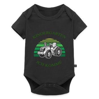 Kindergarten ich komme 3 - Baby Premium Kurzarmbody - Schwarz - Vorne
