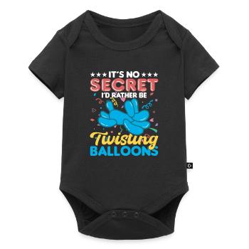 Balloon Twisting Design - Baby Premium short-sleeve bodysuit - black - Front