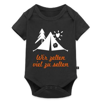 Camping cool funny sayings camping holidays summer - Baby Premium short-sleeve bodysuit - black - Front