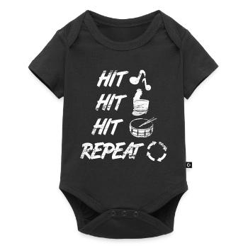 Snare Drums Saying - Baby Premium short-sleeve bodysuit - black - Front