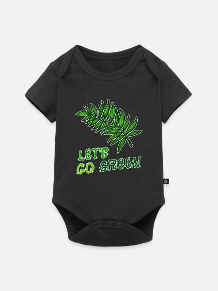 Umweltschützer Mutter Erde Natur Statement Umwelt - Baby Premium Kurzarmbody - Schwarz