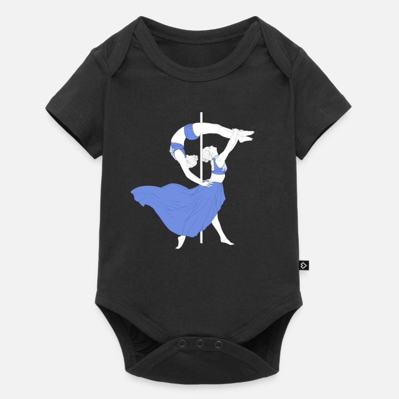 Pole Dance Blue Impression - Body à manches courtes Premium Bébé - noir