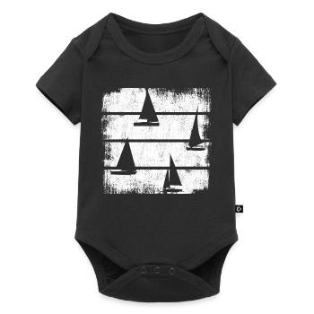 Segelschiffe - Baby Premium Kurzarmbody - Schwarz - Vorne
