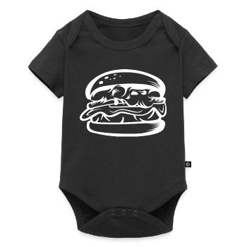 Burger Shop Symbol Food Food Fast Food - Baby Premium short-sleeve bodysuit - black - Front