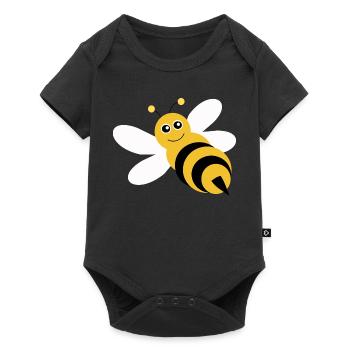 Cute Bee T-Shirt Funny Design Beekeeper - Baby Premium short-sleeve bodysuit - black - Front