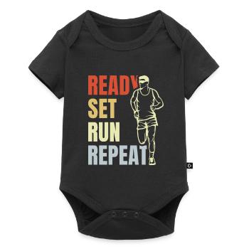 Répétition d’exécution prédéfinie - Body à manches courtes Premium Bébé - noir - Devant