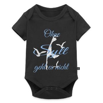 Sylt Motiv - Baby Premium Kurzarmbody - Schwarz - Vorne