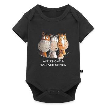 Mir Reichts Ich Geh Reiten Pferde Spruch I Reiter - Baby Premium Kurzarmbody - Schwarz - Vorne