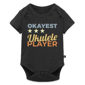 Average ukulelist - Baby Premium short-sleeve bodysuit - black - Front