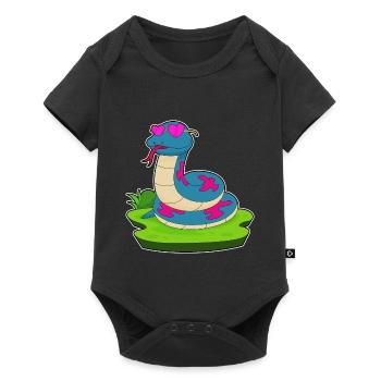 Lunettes serpent - Body à manches courtes Premium Bébé - noir - Devant