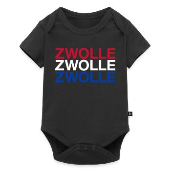 ZWOLLE Pays-Bas Drapeau des Pays-Bas - Body à manches courtes Premium Bébé - noir - Devant
