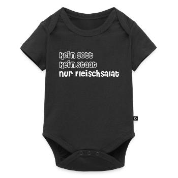 Pas de dieu, pas d’état, juste de la salade de viande - Body à manches courtes Premium Bébé - noir - Devant