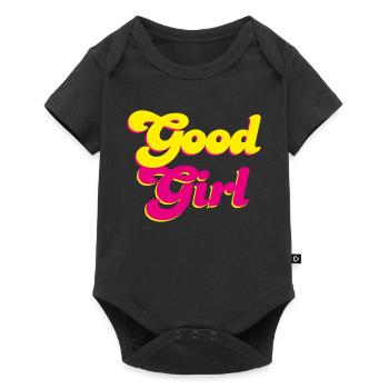 Good Girl Retro Pink Energy Girl Power Vibes - Baby Premium short-sleeve bodysuit - black - Front