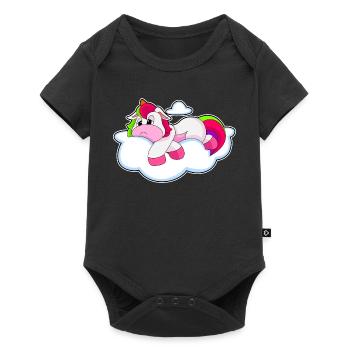 Unicorn Clouds - Baby Premium short-sleeve bodysuit - black - Front