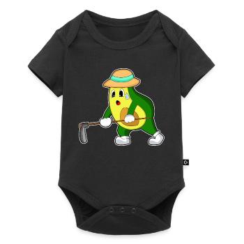 Avocado Landwirt Hacke Bauernhof - Body à manches courtes Premium Bébé - noir - Devant