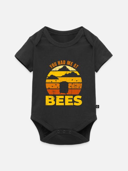 You Had Me At Bees - Baby Premium Kurzarmbody - Schwarz