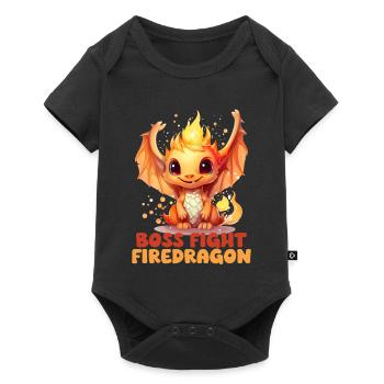 : Fire Dragon, Roleplay, Fantasy Motif - Baby Premium short-sleeve bodysuit - black - Front