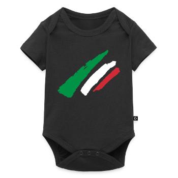 Italy flag stripe - Baby Premium short-sleeve bodysuit - black - Front