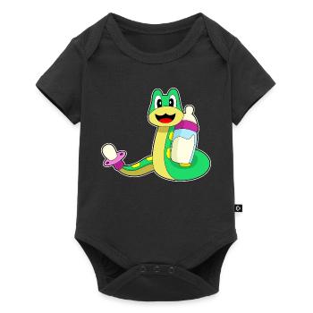 Lait pour biberon Snake - Body à manches courtes Premium Bébé - noir - Devant
