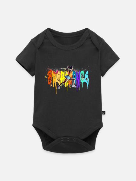 Breakdance Girl Bgirl B-Girl - Baby Premium Kurzarmbody - Schwarz