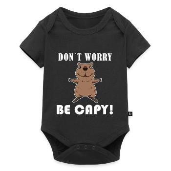 Capybara Wasserschwein Capybaras - Body à manches courtes Premium Bébé - noir - Devant