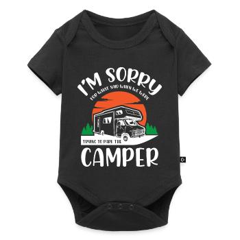 Life Camper Camping - Body à manches courtes Premium Bébé - noir - Devant