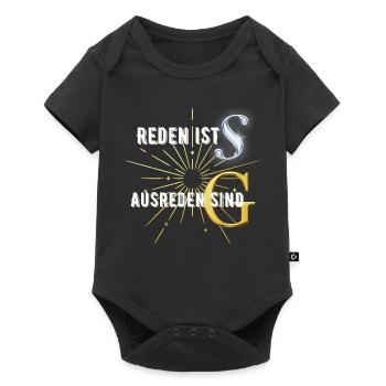 T-Shirt mit Spruch/ lustiger Spruch /Geschenkidee - Baby Premium Kurzarmbody - Schwarz - Vorne