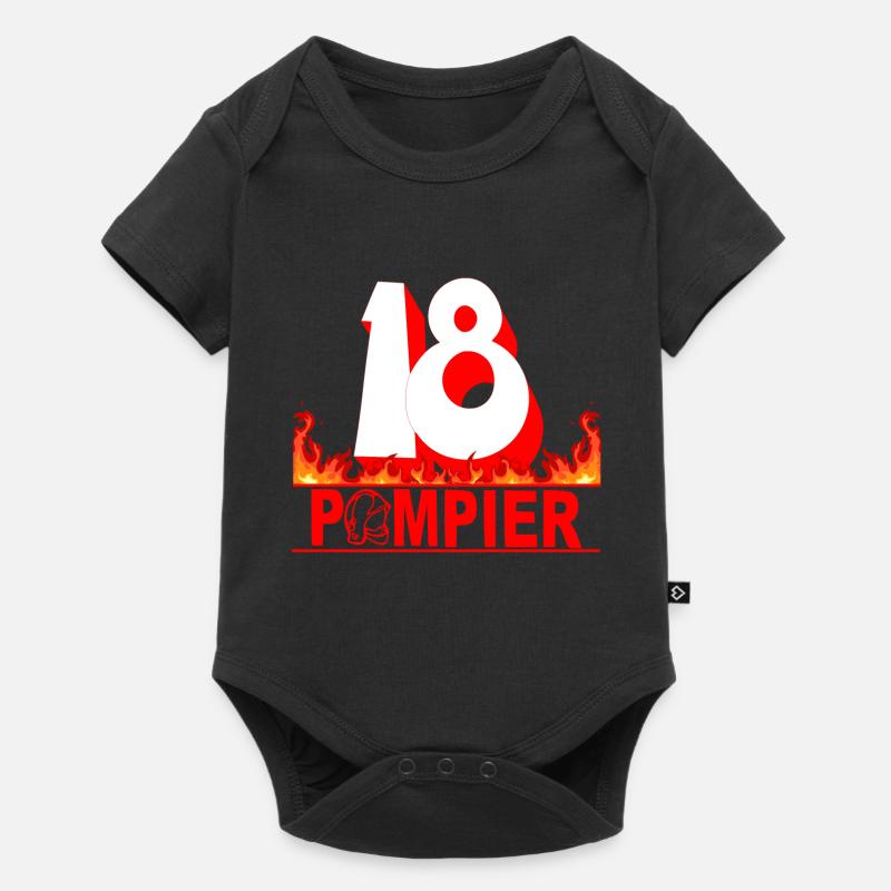 Pompier - Body à manches courtes Premium Bébé - noir