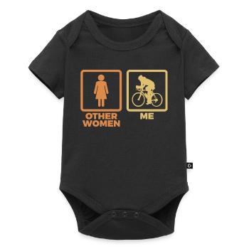 Cyclist - Baby Premium short-sleeve bodysuit - black - Front