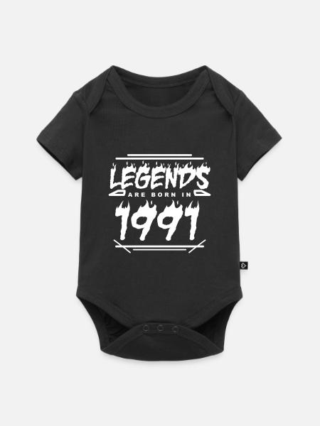 Legende 1991 - Baby Premium Kurzarmbody - Schwarz