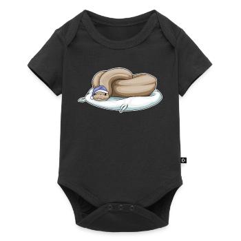 Oreiller de couchage serpent - Body à manches courtes Premium Bébé - noir - Devant