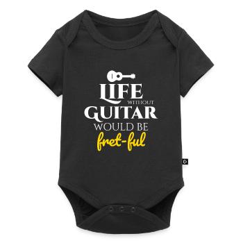 Fret-fully Funny: Célébrer la vie avec des guitares - Body à manches courtes Premium Bébé - noir - Devant
