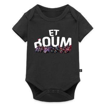 ET BOUM MOTO.GP - Body à manches courtes Premium Bébé - noir - Devant