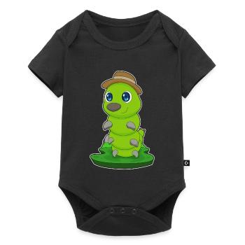 Caterpillar Hat - Baby Premium short-sleeve bodysuit - black - Front