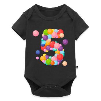 I am 5 years old, birthday 5 years, 5 years old - Baby Premium short-sleeve bodysuit - black - Front