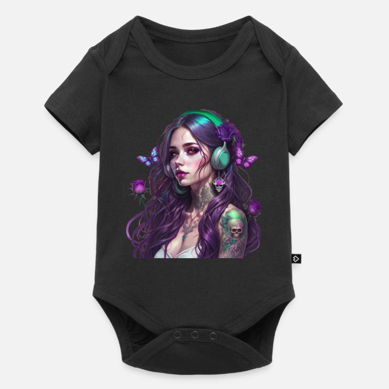 Die Fee des Waldes - Baby Premium Kurzarmbody - Schwarz