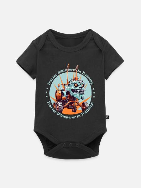 Traktorflüsterer in der Ausbildung - Baby Premium Kurzarmbody - Schwarz