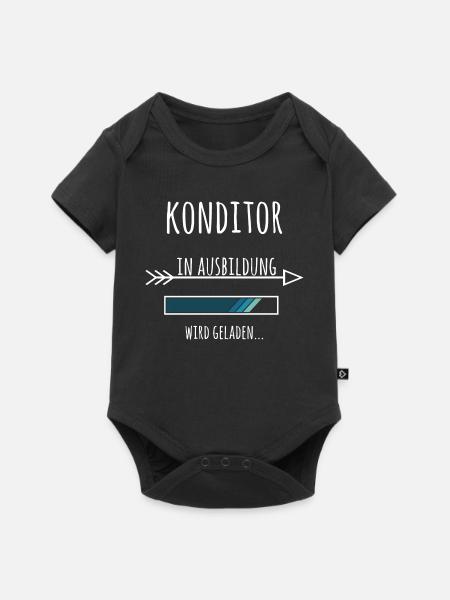 Konditor Bäcker Ausbildung Beruf Geschenk - Baby Premium Kurzarmbody - Schwarz