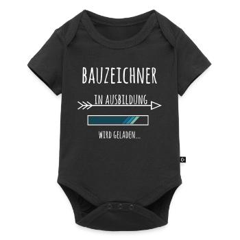 Bauzeichner Beruf Ausbildung Geschenk - Baby Premium Kurzarmbody - Schwarz - Vorne