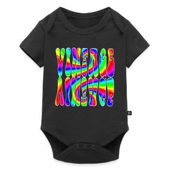VINTAGE - Baby Premium short-sleeve bodysuit - black - Front