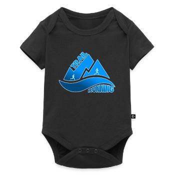 Trail Running Mountains Man Woman - Baby Premium short-sleeve bodysuit - black - Front